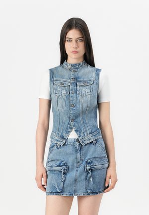 PITCHED SLIM VEST - Liivi - vintage cirrus blue