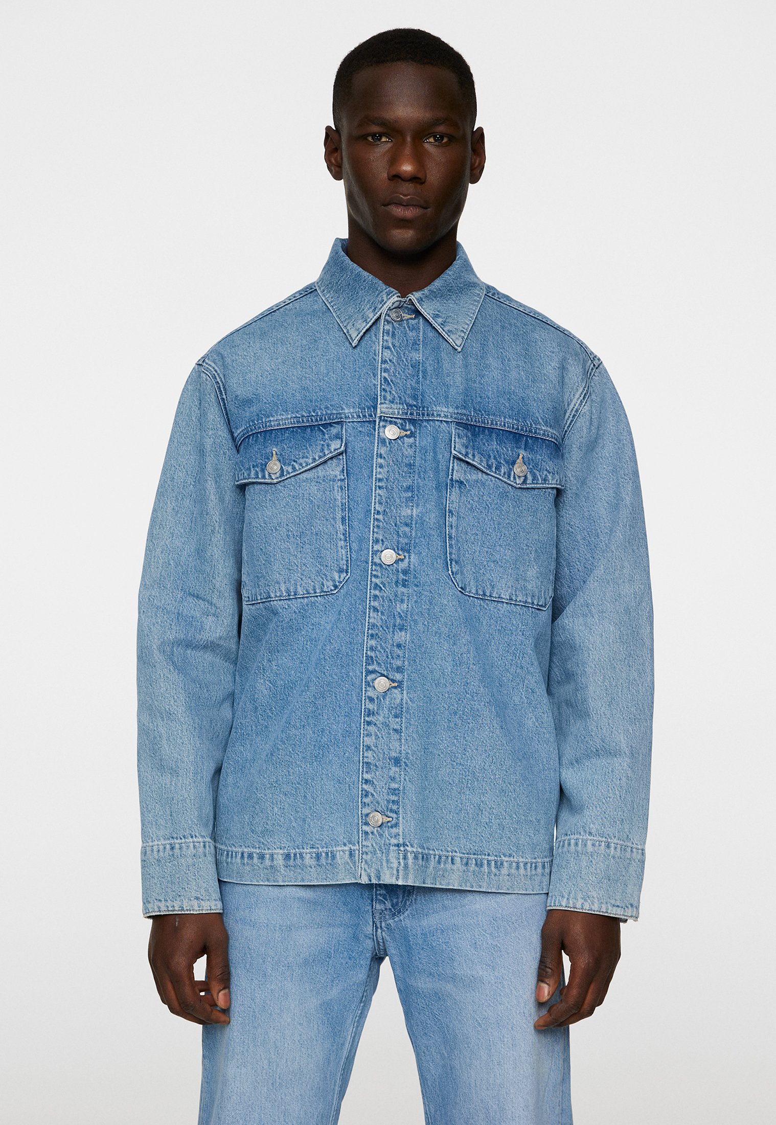 J.LINDEBERG HUNT - Denim jacket - light blue/blue denim - Zalando