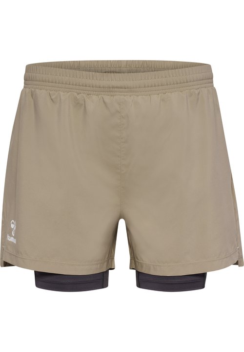 Pantaloni Donna Hummel Hmlmove Grid COT. – Felpa In Cotone Con Logo Stampato, Zip E Coulisse, Casual E Comodo