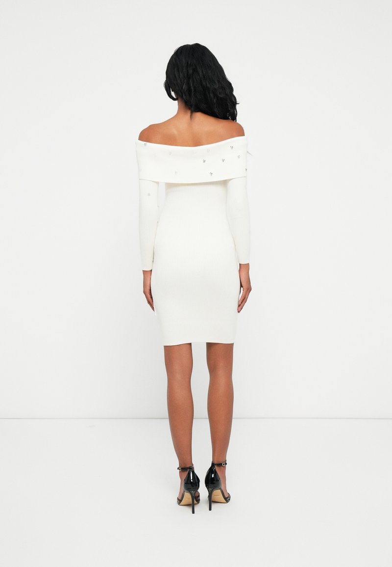 guess white off shoulder dress Guess | Tori Off Shoulder Ruffle Dress | MSRP | White