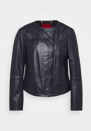 Leren jas - dark blue