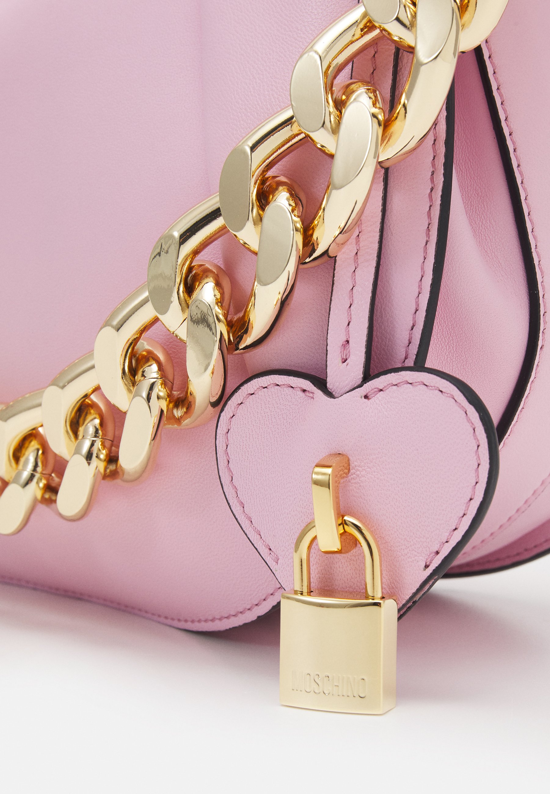 MOSCHINO HEART LOCK - Bolso de mano - pink/rosa - Zalando.es
