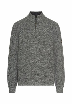 TROYER MIT MELIERTER STRUKTUR - Strickpullover - asphalt