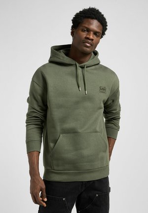 Lee LONG SLEEVE  ESSENTIAL FOR RELAXED FIT - Felpa con cappuccio - oak moss