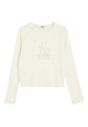 Långärmad tröja - white