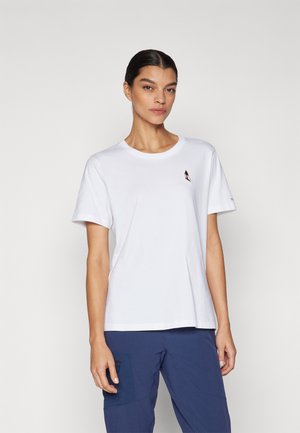 Norrøna ACTIVITY EMBROIDERY - Print T-shirt - pure white