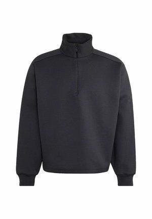 adidas Sportswear, ADIDAS SPORTSWEAR SOFT LUX WINTER KNIT QUARTER-ZIP SWEATSHIRT - Sweater - black