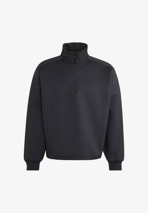adidas Sportswear, ADIDAS SPORTSWEAR SOFT LUX WINTER KNIT QUARTER-ZIP SWEATSHIRT - Sweater - black