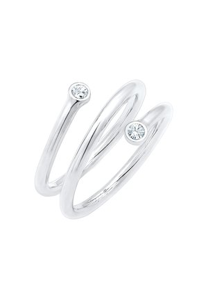 TWISTED - MIT KRISTALLEN VON SWAROVSKI® - Ring - silberfarben