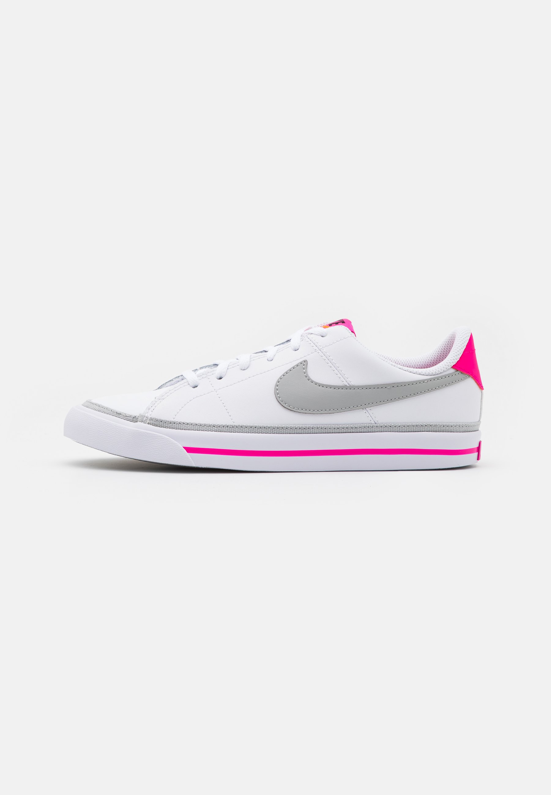 Nike Sportswear COURT LEGACY UNISEX - Zapatillas - white/light smoke  grey/pink prime/kumquat/blanco - Zalando.es