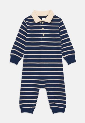 UNISEX - Tuta jumpsuit - dark blue/white