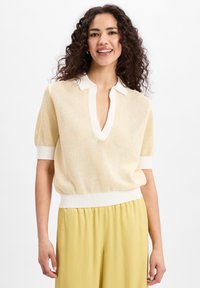 DRYKORN KURZARM  - Poloshirt - gelb weiß