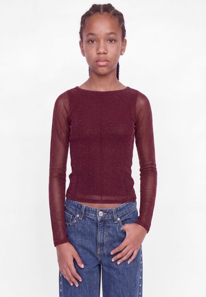 JJXX, PARTY TOP GLITTER PARTY TOP GIRLS - Blouse - winetasting