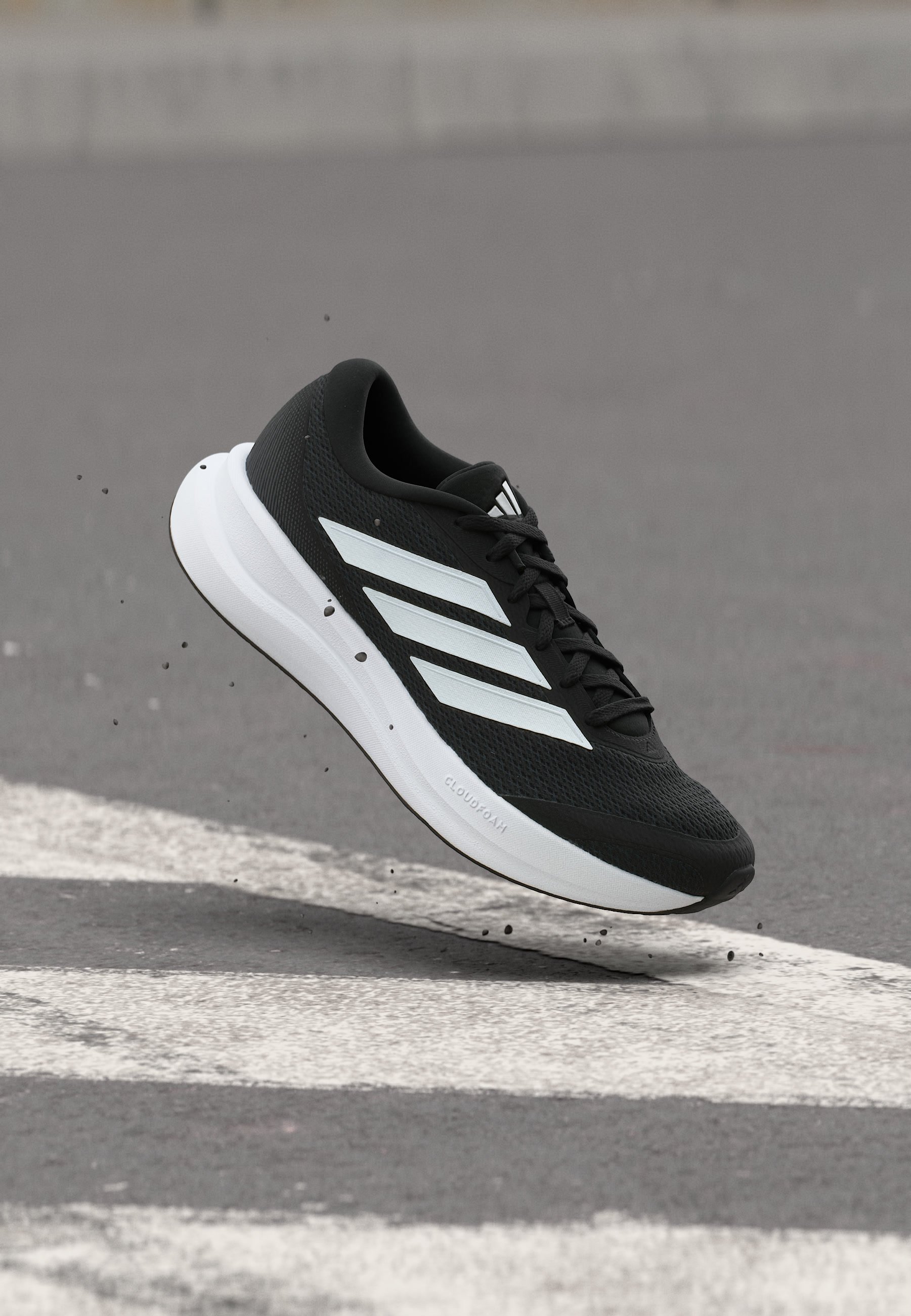 adidas Performance RUNFALCON 6 W - Road running shoes - core black/footwear  white/carbon/black - Zalando.ie