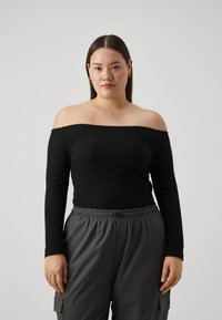 ONLY Carmakoma - CARNELLA OFF SHOULDER  - Longsleeve - black Miniatuurafbeelding 1