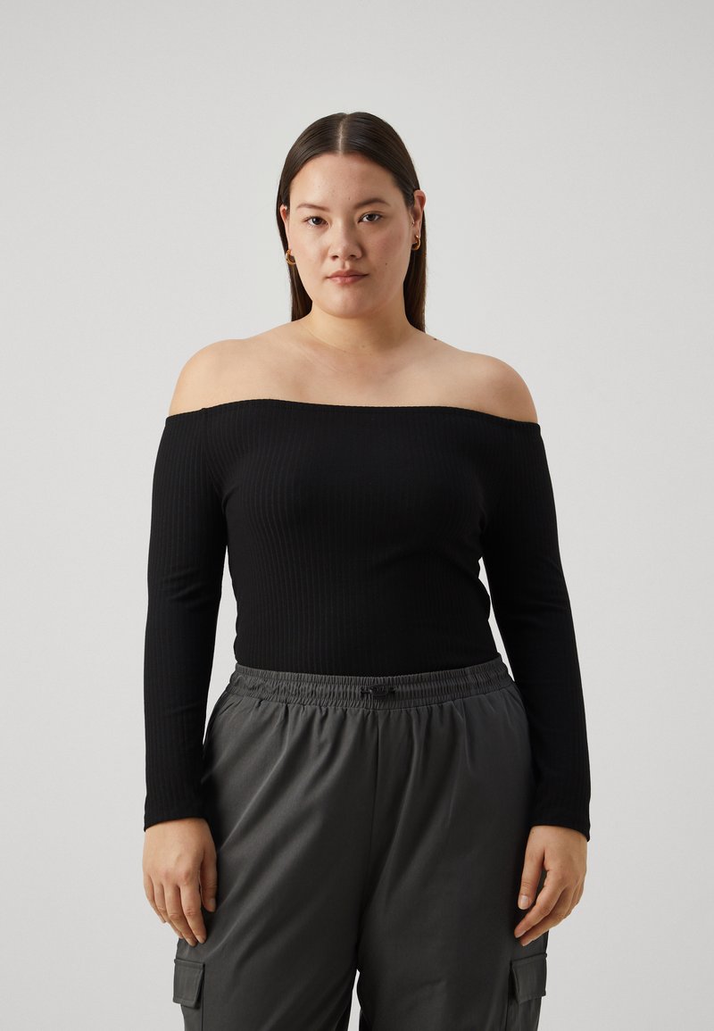 ONLY Carmakoma - CARNELLA OFF SHOULDER  - Longsleeve - black, Vergroten