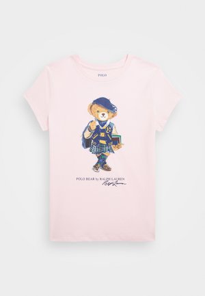 Polo Ralph Lauren POLO BEAR COTTON JERSEY T-SHIRT - Potiskana majica - hint of pink