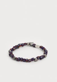 MEN BRACELET STRIPE BEAD - Bracciale - blue