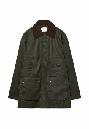 Stradivarius WAXED WITH MULTIPLE  - Parka - khaki