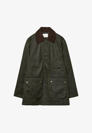 Stradivarius WAXED WITH MULTIPLE  - Parka - khaki