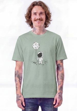 watapparel, KLEINER ASTRONAUT MIT LUFTBALLON UNISEX - T-Shirt print - aloe