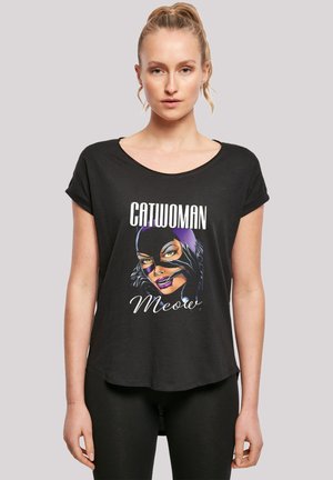 DC COMIS SUPERHELDEN BATMAN CATWOMAN FELINE FATALE - Print T-shirt - black