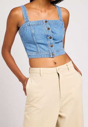 Blusa - stone blue denim