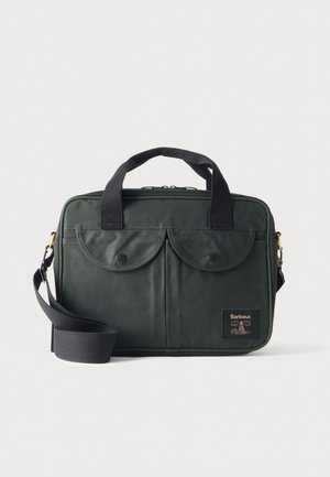 Barbour, FIELD WAX LAPTOP CROSSBODY BAG UNISEX - Чанта за лаптоп - sage