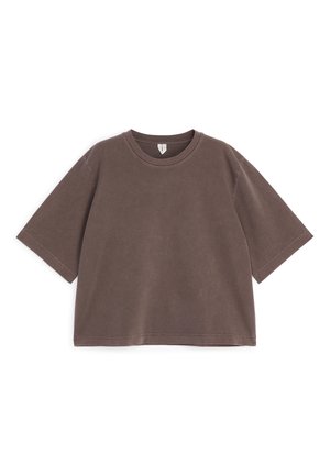 ARKET, ARKET ALBA BOXY T-SHIRT - T-shirt basique - brown