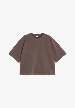 ARKET, ARKET ALBA BOXY T-SHIRT - T-shirt basique - brown