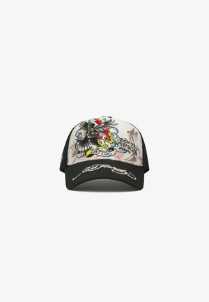 Ed Hardy, UNISEX TATTOO EAGLE GRAPHIC 5 PANEL - Cap - white
