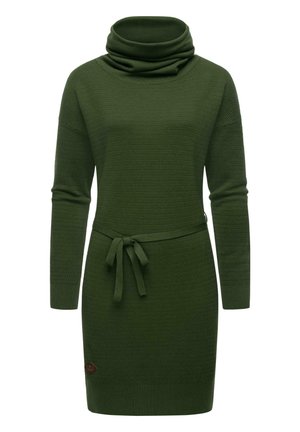 Ragwear BABETT INTL - Strickkleid - dark olive