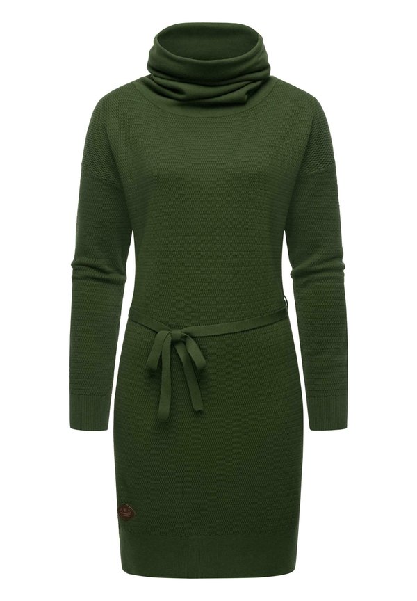 BABETT INTL - Strickkleid - dark olive