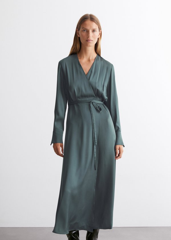 LONG SLEEVE  - Maxi dress - deep emerald