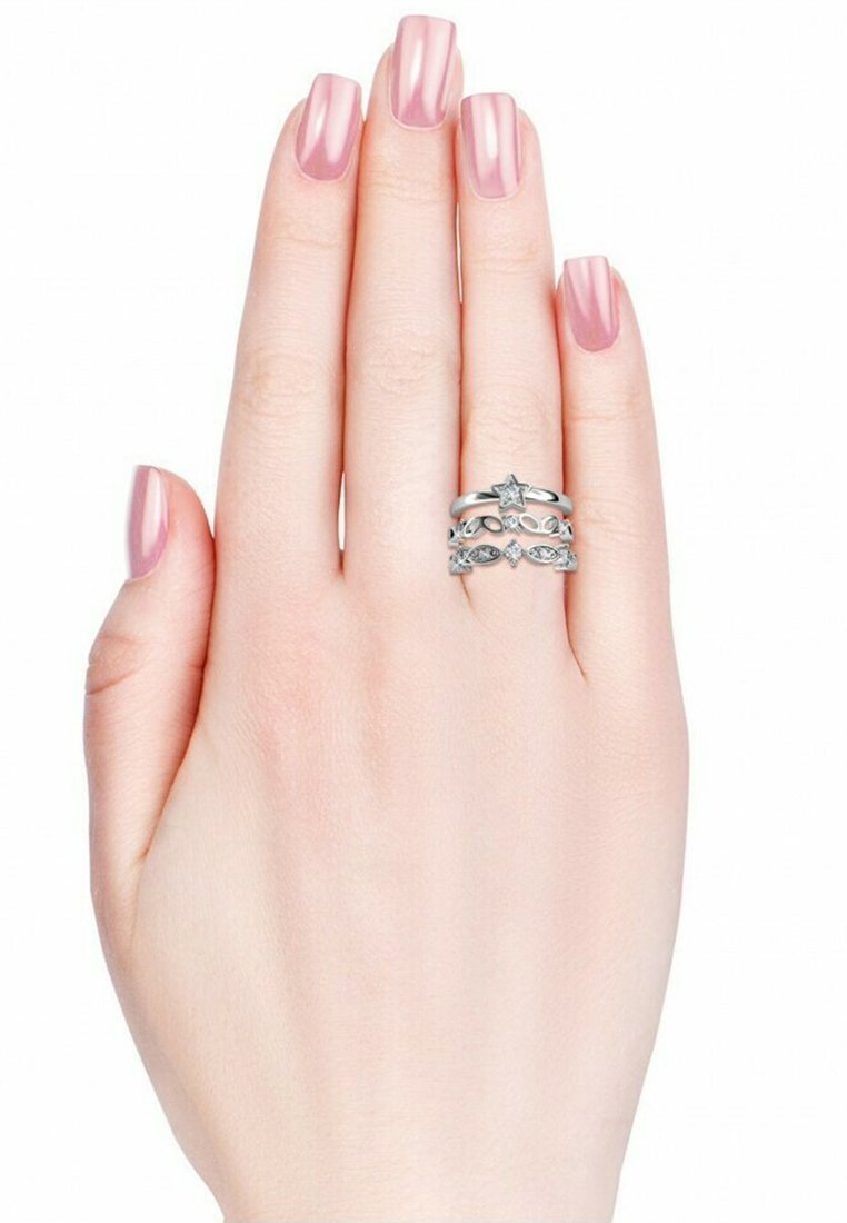 MYC Paris BAGUE SOLAR  - Anello - argenté / cristal