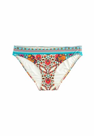 HIGH LEG STANDARD - Bikini alsók - ecru pink paisley print