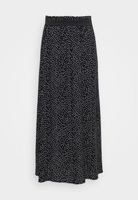 ONLVENEDIG LIFE LONG SKIRT - Falda larga - black/cloud dancer