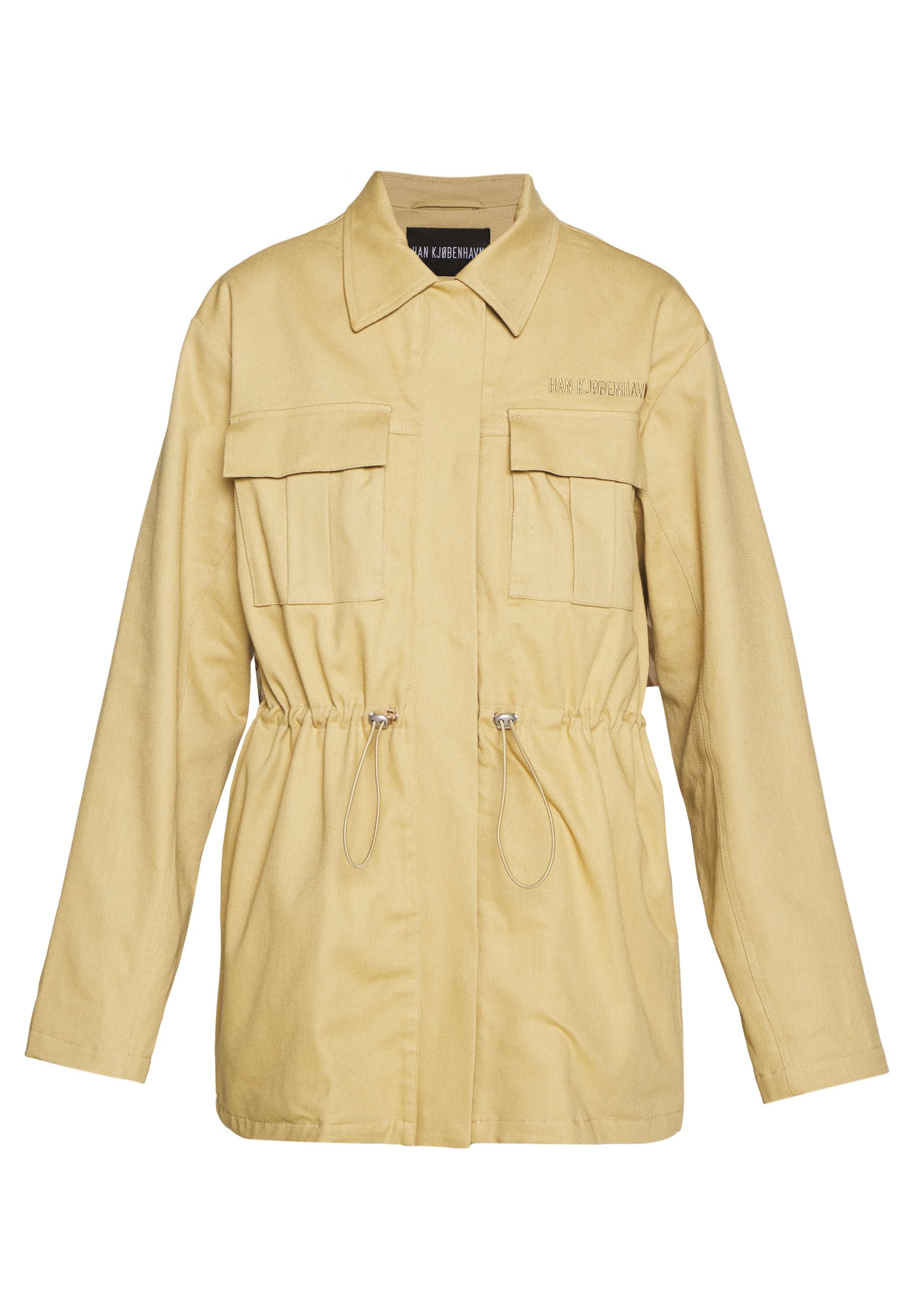 Han Kjobenhavn DESK JACKET Kort kåpe frakk sand heavy Han Kjobenhavn DESK JACKET Kort kåpe frakk sand heavy