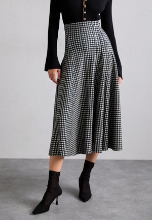 Norma Kamali GRACE SKIRT - Falda plisada - black