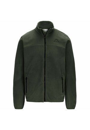 CON ZIP LOGO WIND - Giacca in pile - green thyme - black