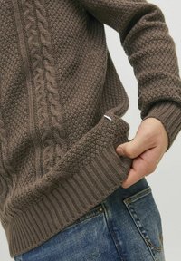 Jack & Jones CREW NECK - Neule - seal brown