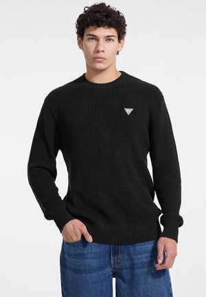 KLEINES LOGO-DREIECK - Strickpullover - schwarz