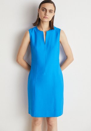 BOSS SLEEVELESS BUSINESS DRESS WITH NOTCH NECKLINE - Vabalt langev kleit - bright blue