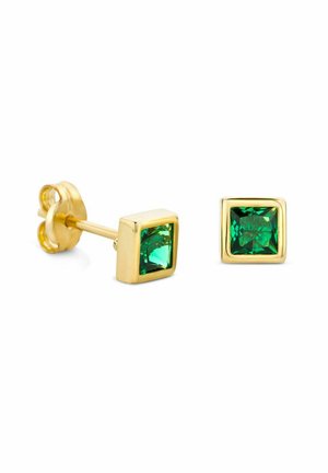 DIAMANT L'ÉTERNEL 9 KARAT 375 CREATED EMERALD - Náušnice - yellow gold-coloured