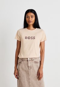 BOSS Apdrukāts T-krekls - open orange