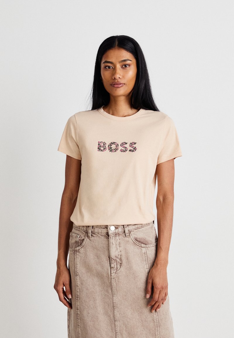 BOSS Apdrukāts T-krekls - open orange