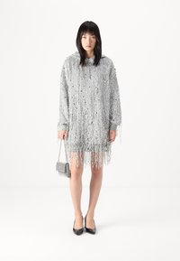 Elisabetta Franchi WOMENS DRESS - Koktailové šaty/večierkové šaty - silver/grigio