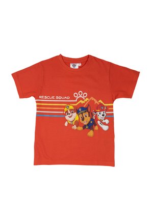 RESCUE SQUAD KURZÄRMLIG  - Print T-shirt - rot