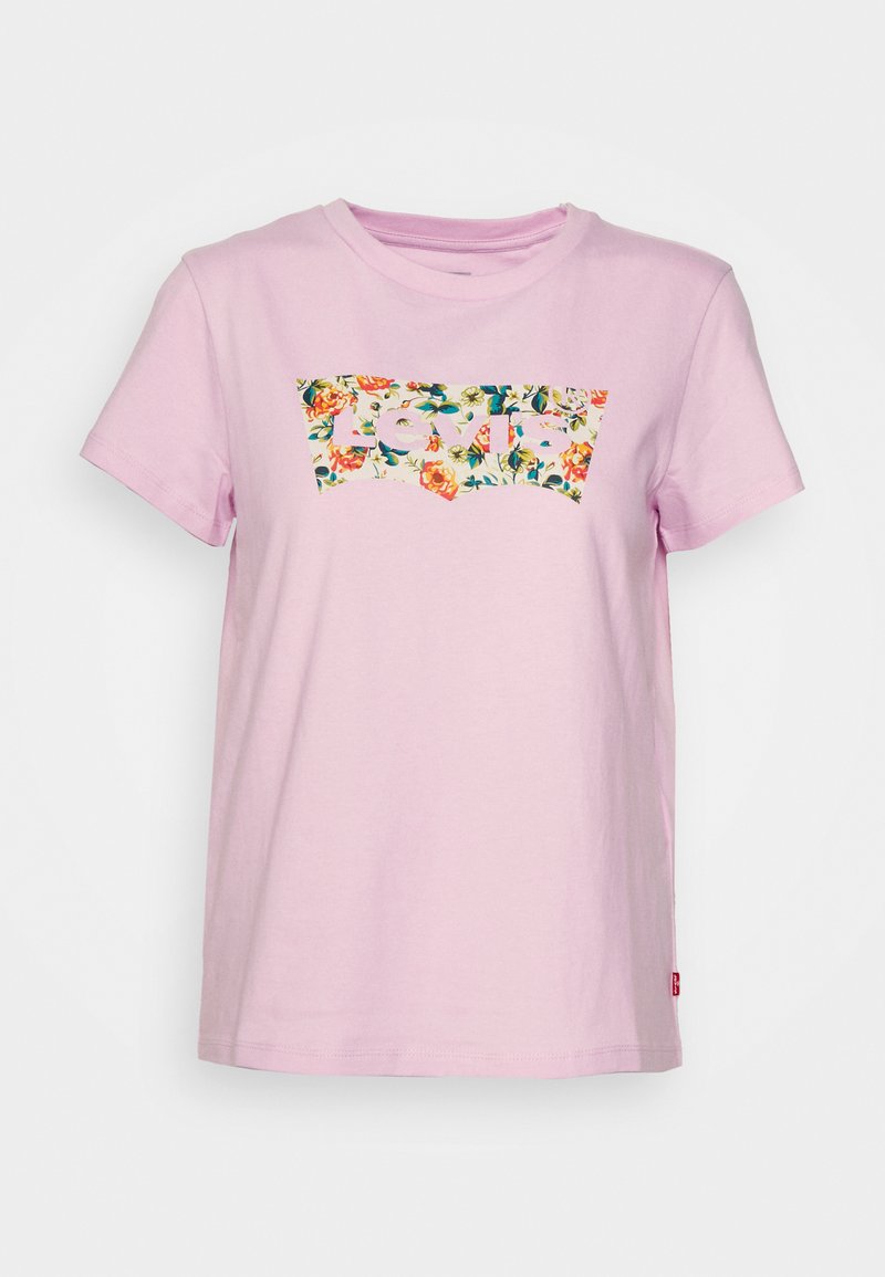 Levi's® THE PERFECT TEE - Apdrukāts T-krekls - pink lavender
