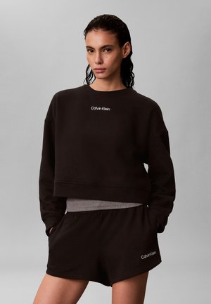 Calvin Klein FRENCH TERRY - Pantaloni scurți - black